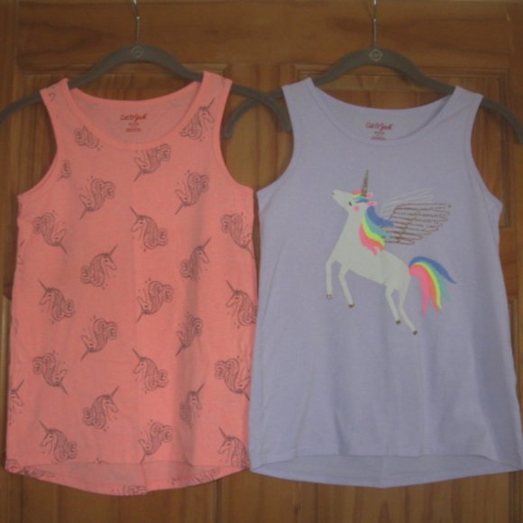 4/$30 Girls Cat & Jack Tank Top Bundle